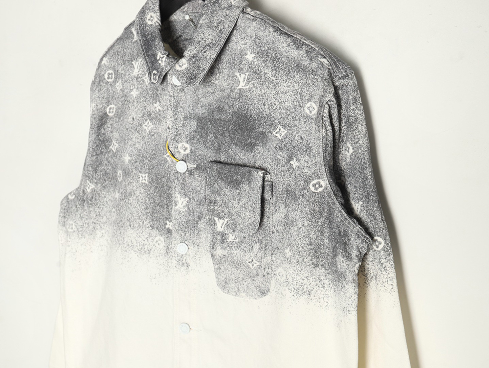 l0*is V*t0n gradient starry grey denim jacket