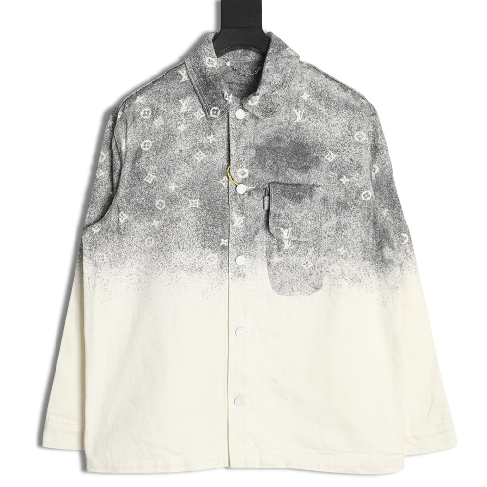 l0*is V*t0n gradient starry grey denim jacket
