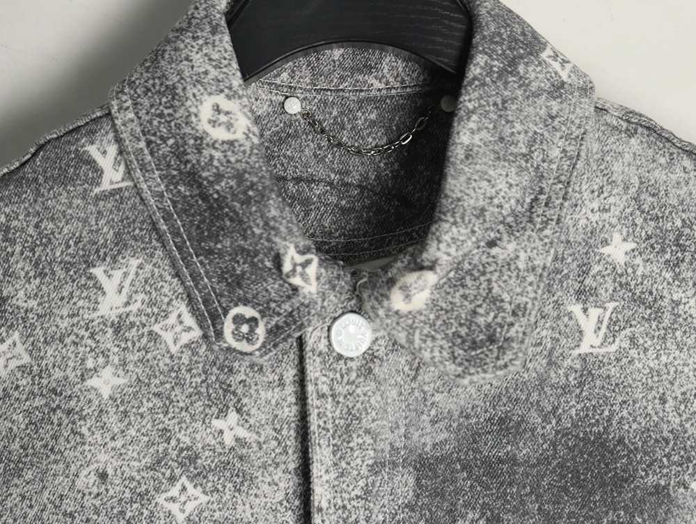 l0*is V*t0n gradient starry grey denim jacket