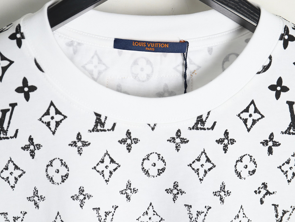 l0*is V*t0n gradient full print monogram short-sleeved t-shirt