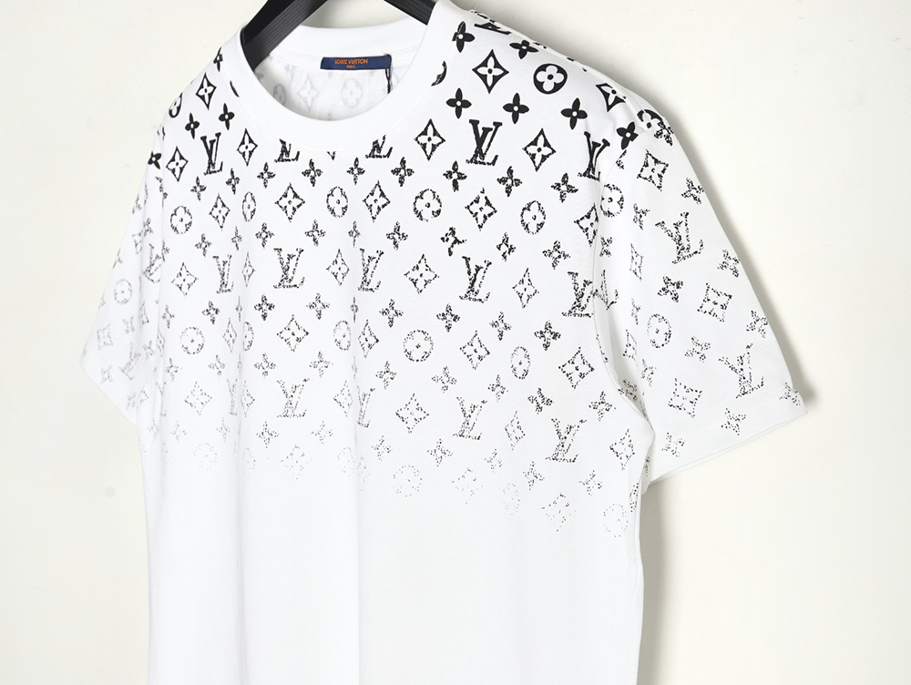 l0*is V*t0n gradient full print monogram short-sleeved t-shirt