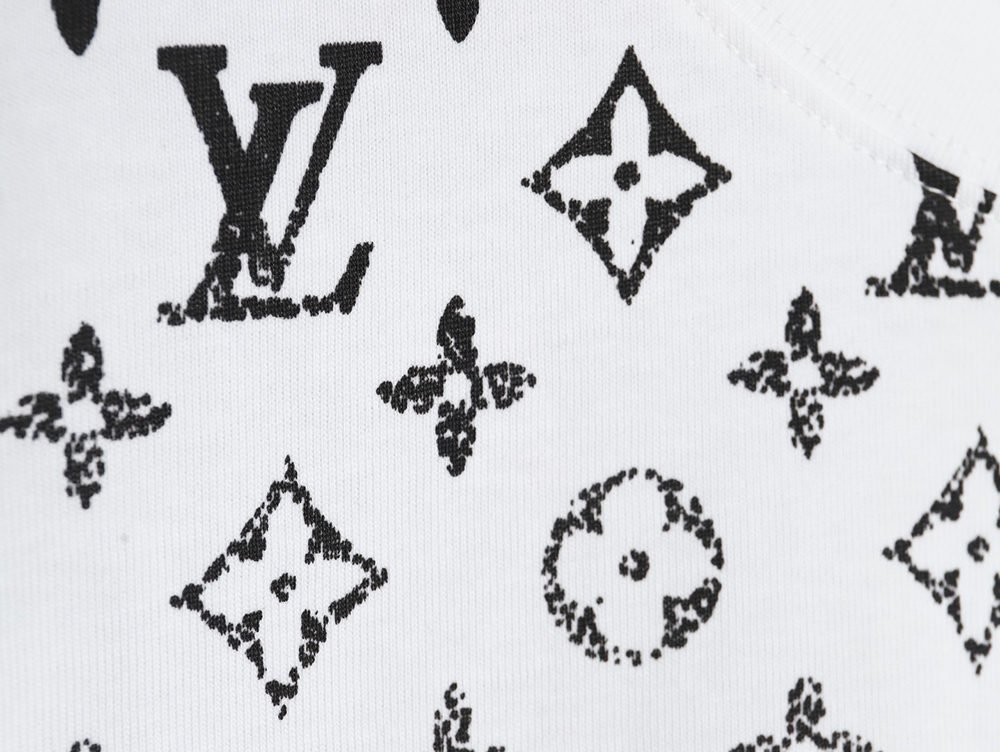 l0*is V*t0n gradient full print monogram short-sleeved t-shirt