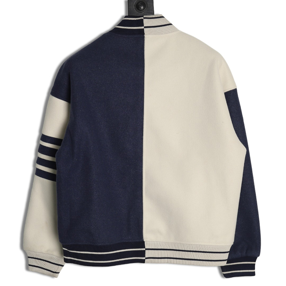 Thom Browne patchwork 4-bar baseball jersey jacket