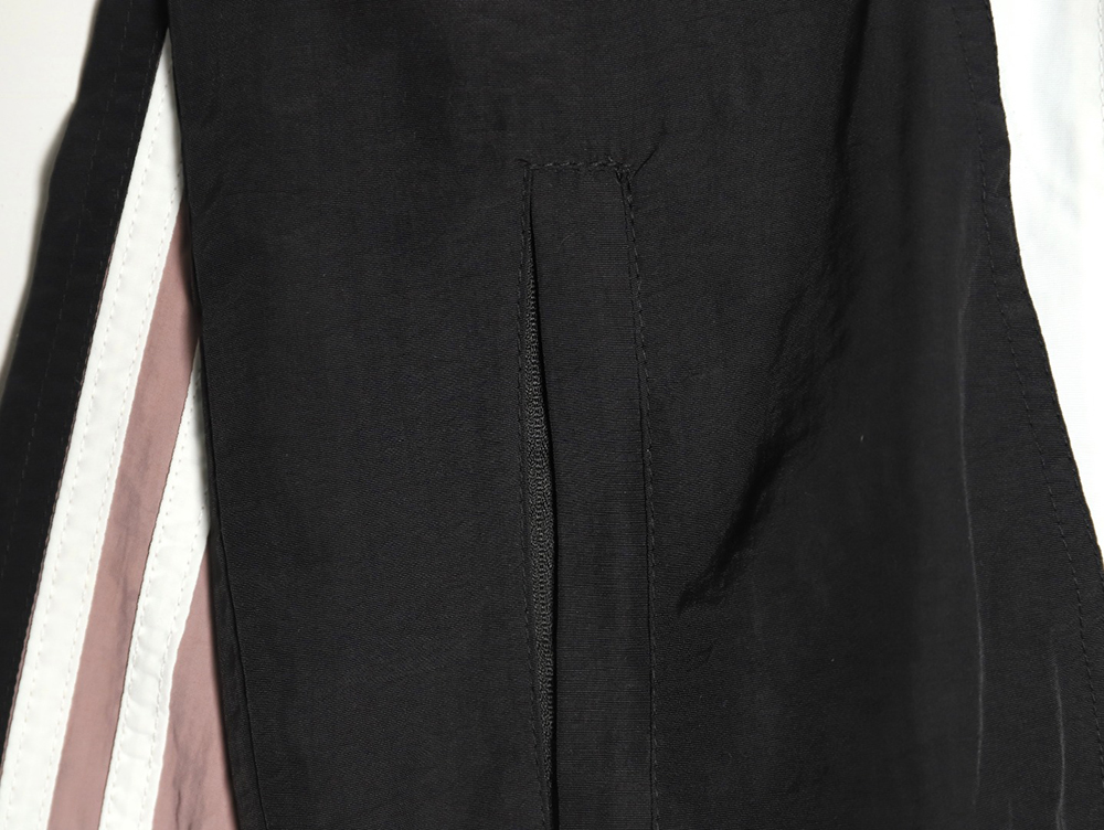 Ba*len*cia*ga double hook embroidery color block stand collar jacket