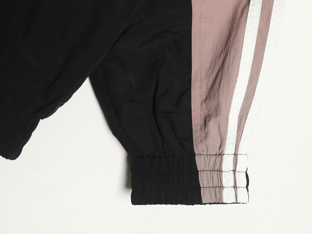 Ba*len*cia*ga double hook embroidery color block stand collar jacket