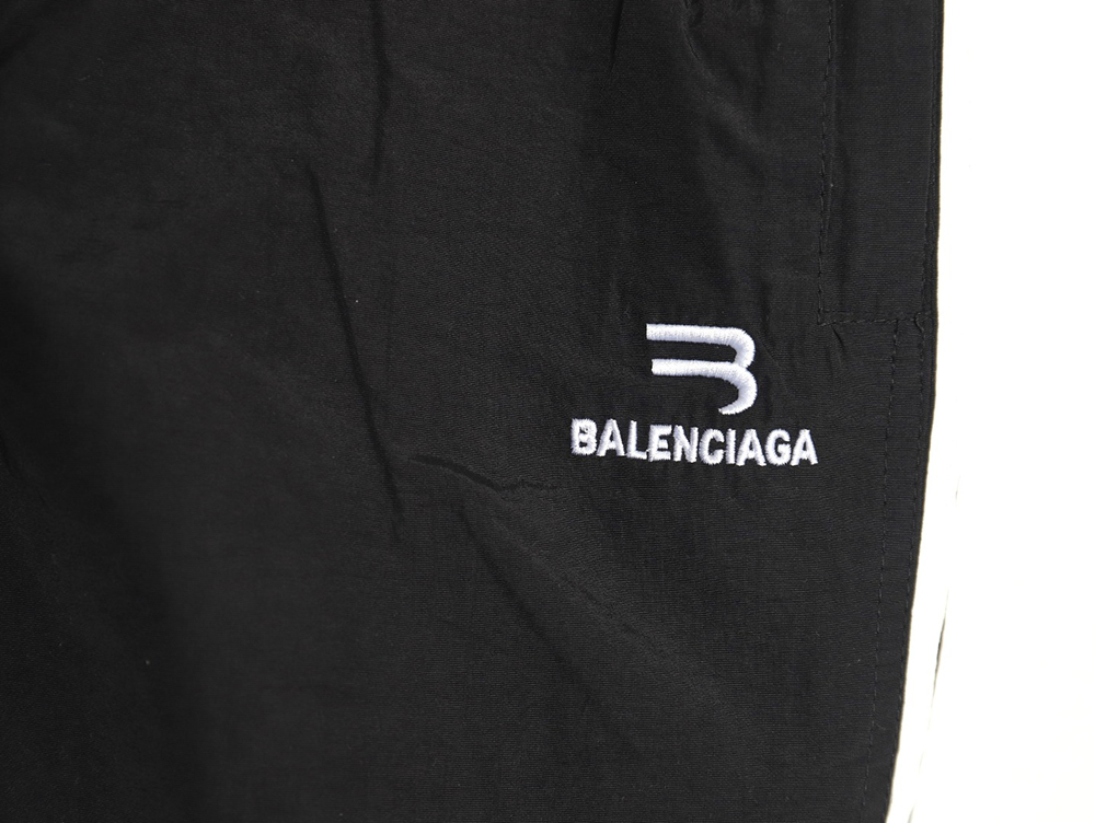 Ba*len*cia*ga double hook embroidered colorblock trousers
