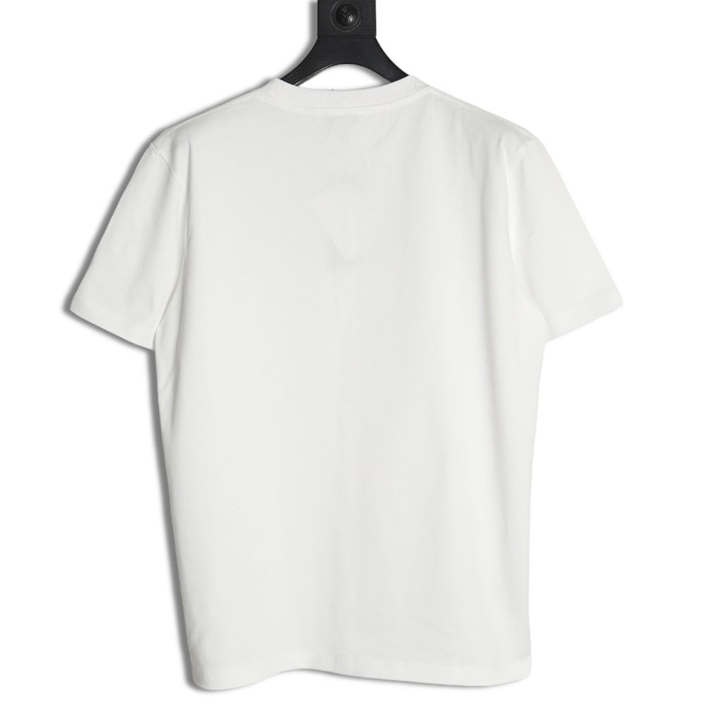 D*or cursive embroidered letters short-sleeved t-shirt