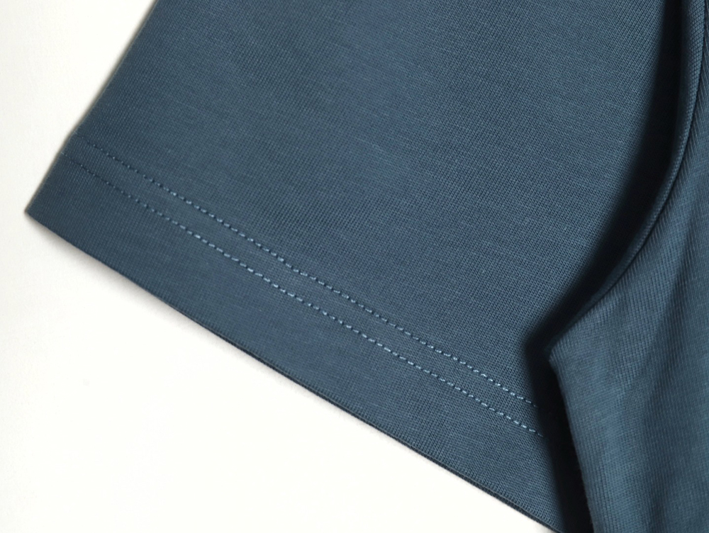 D*or cursive embroidered letters short-sleeved t-shirt tsk3