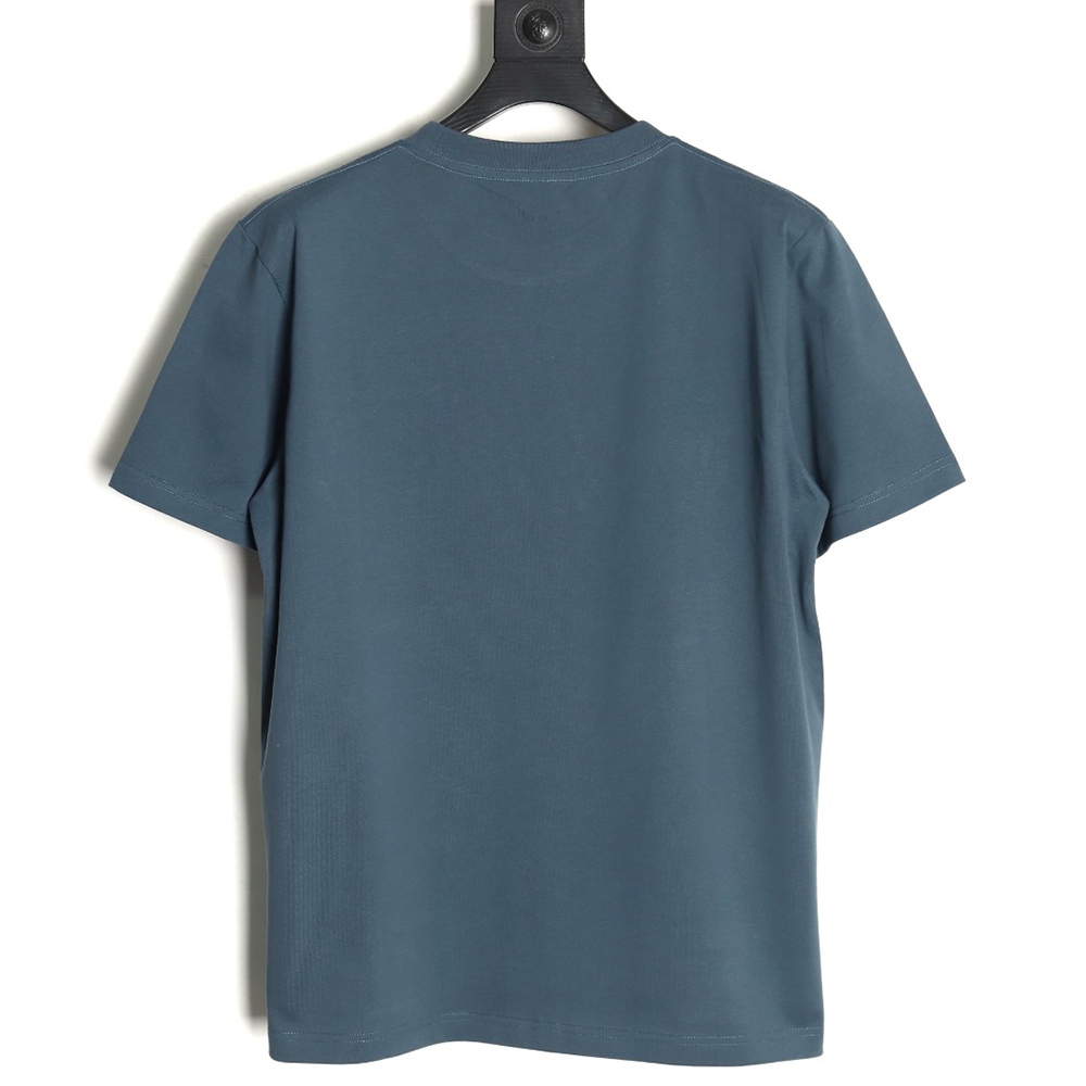 D*or cursive embroidered letters short-sleeved t-shirt tsk3