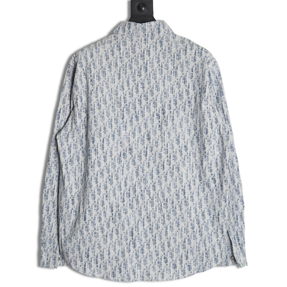 D*or classic all over print monogram denim shirt jacket