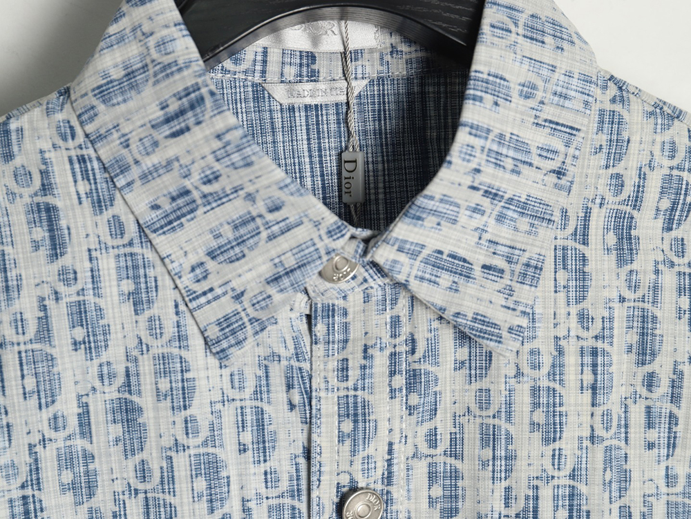 D*or classic all over print monogram denim shirt jacket