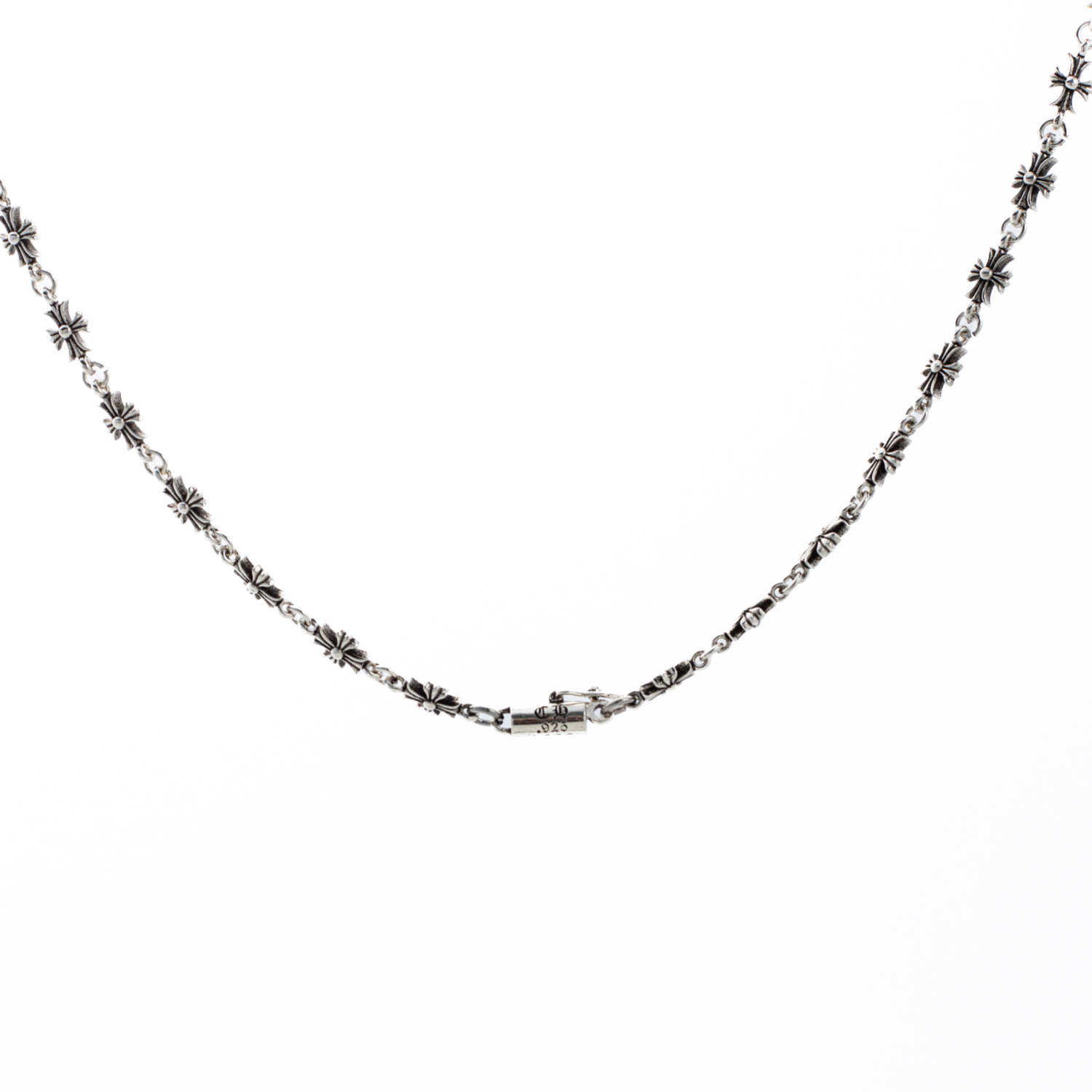 Ch**me He**ts silver cross pendant necklace g9315