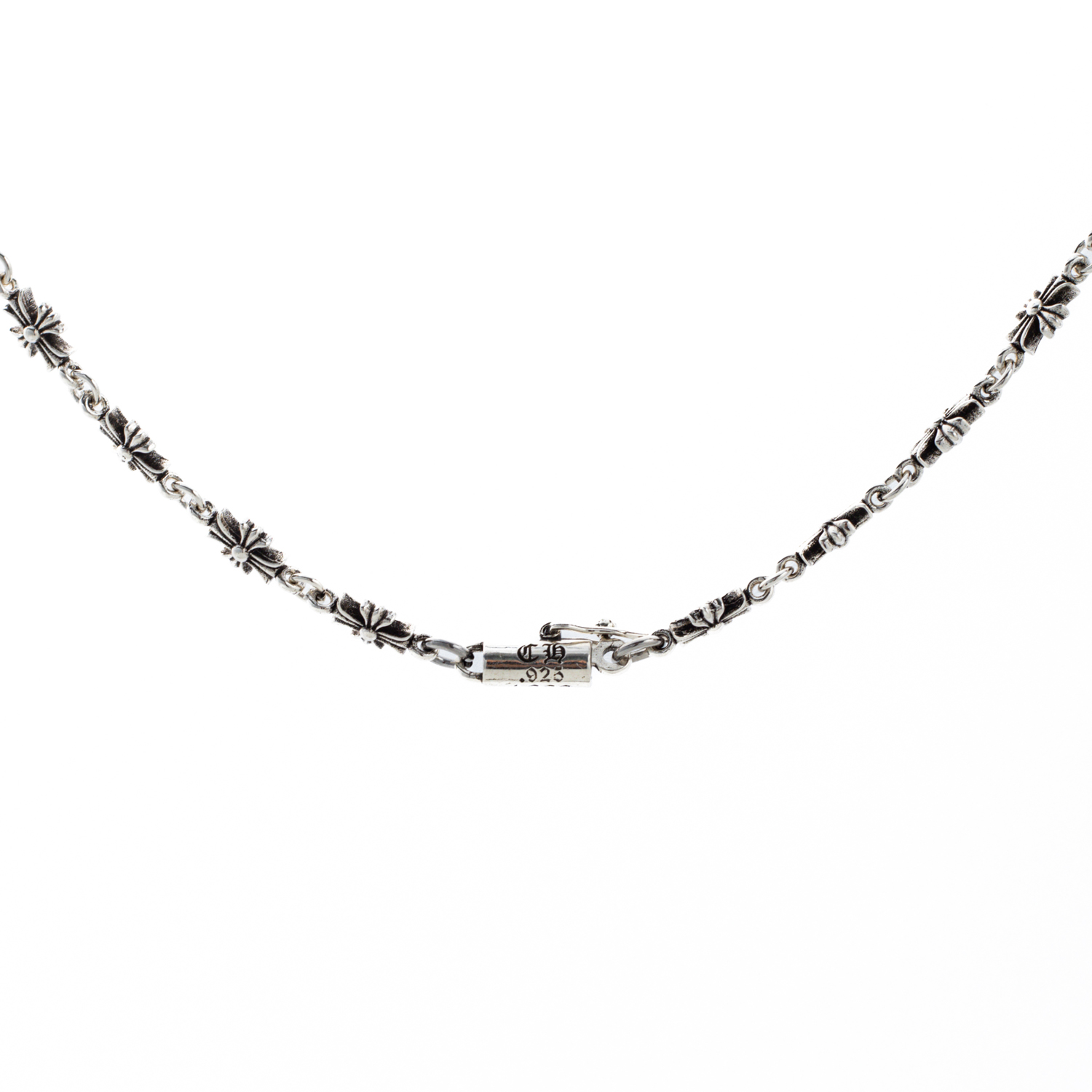 Ch**me He**ts silver cross pendant necklace g9315