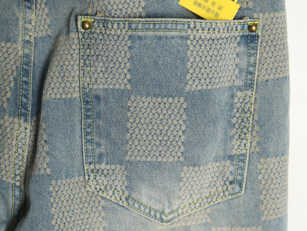 l0*is V*t0n checkerboard jeans
