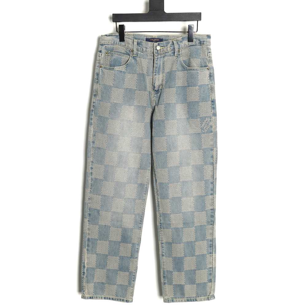 l0*is V*t0n checkerboard jeans