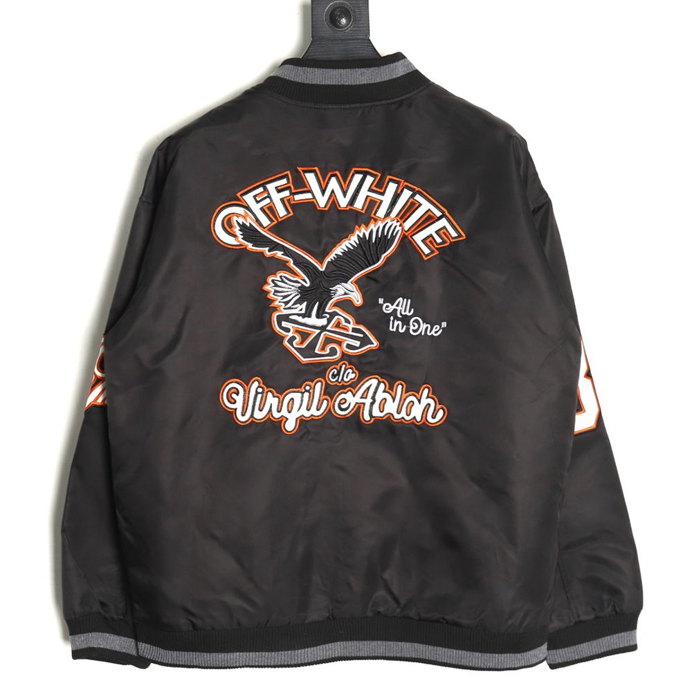 Off-White Golf Capsule Arrow Logo Baseball Jacket
