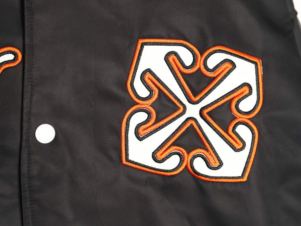 Off-White Golf Capsule Arrow Logo Baseball Jacket