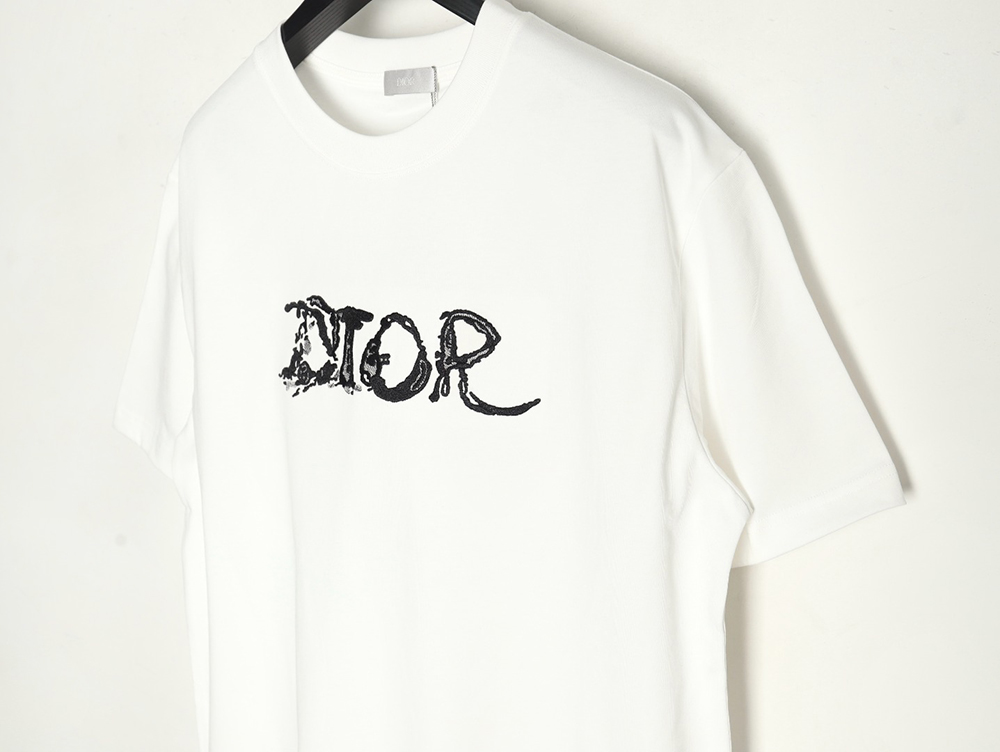 D*or lettering embroidered short sleeve t-shirt
