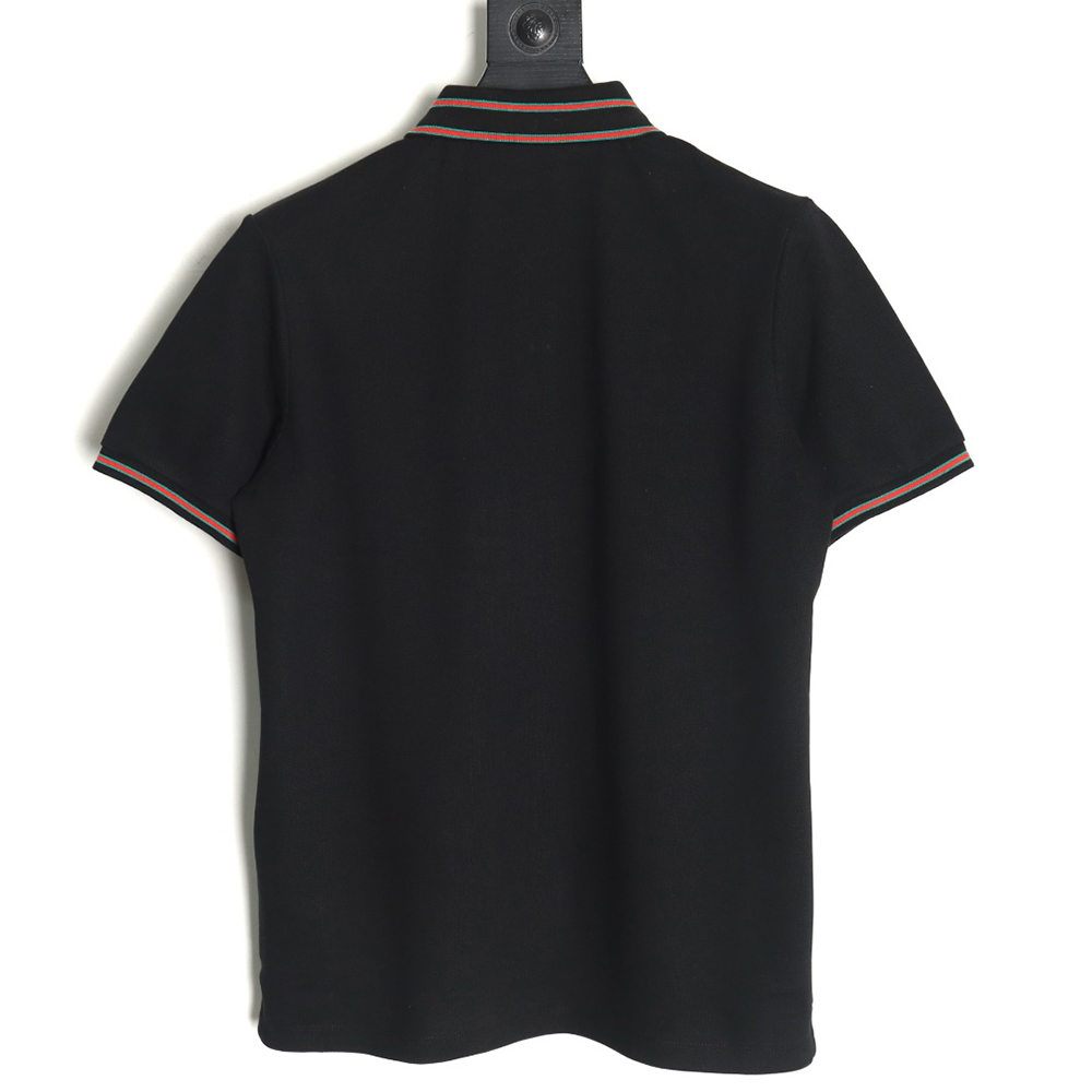 G*u*i neck lettering short sleeve polo shirt tsk1