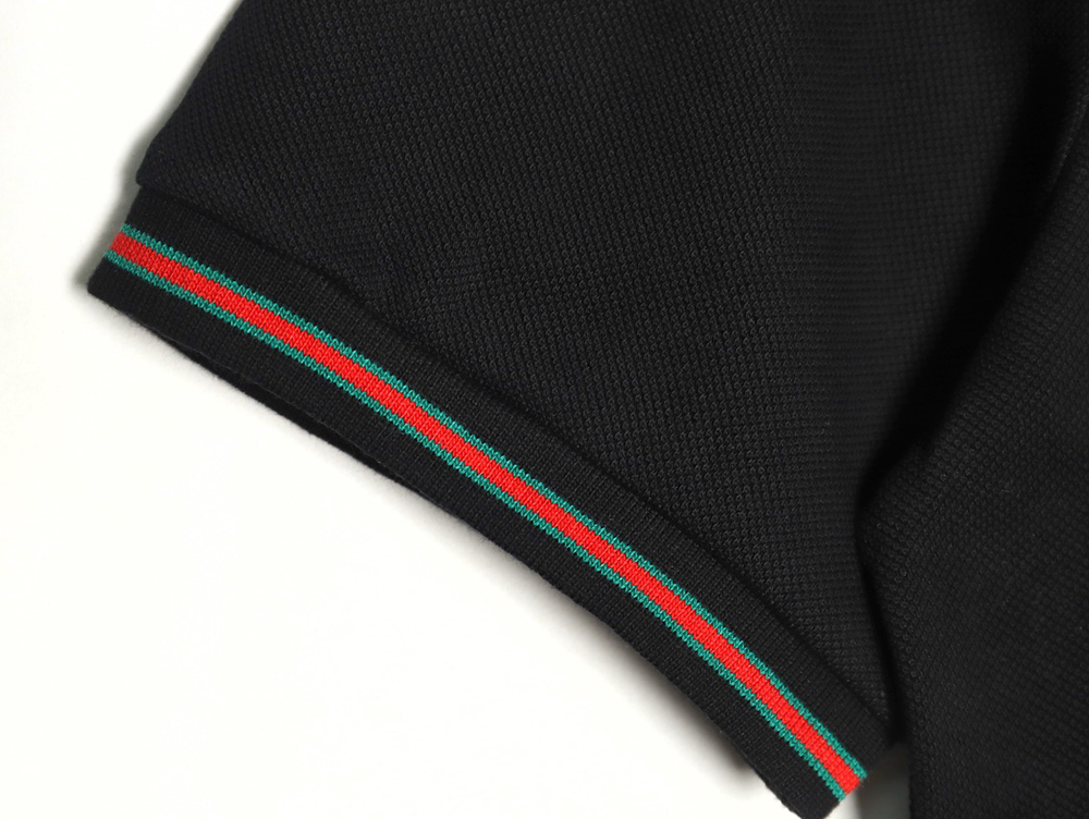 G*u*i neck lettering short sleeve polo shirt tsk1