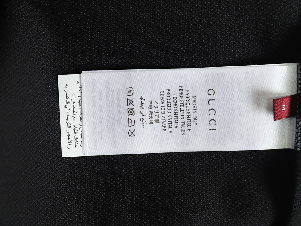 G*u*i neck lettering short sleeve polo shirt tsk1