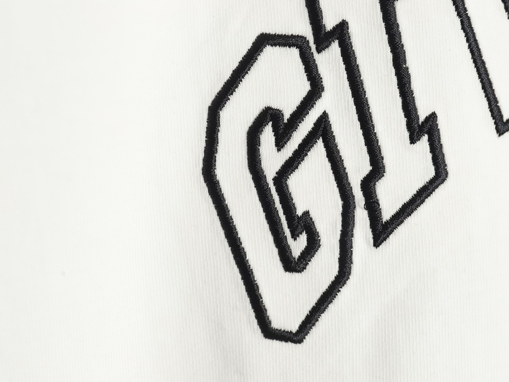 Givenchy hollow arc letter embroidered short-sleeved T-shirt