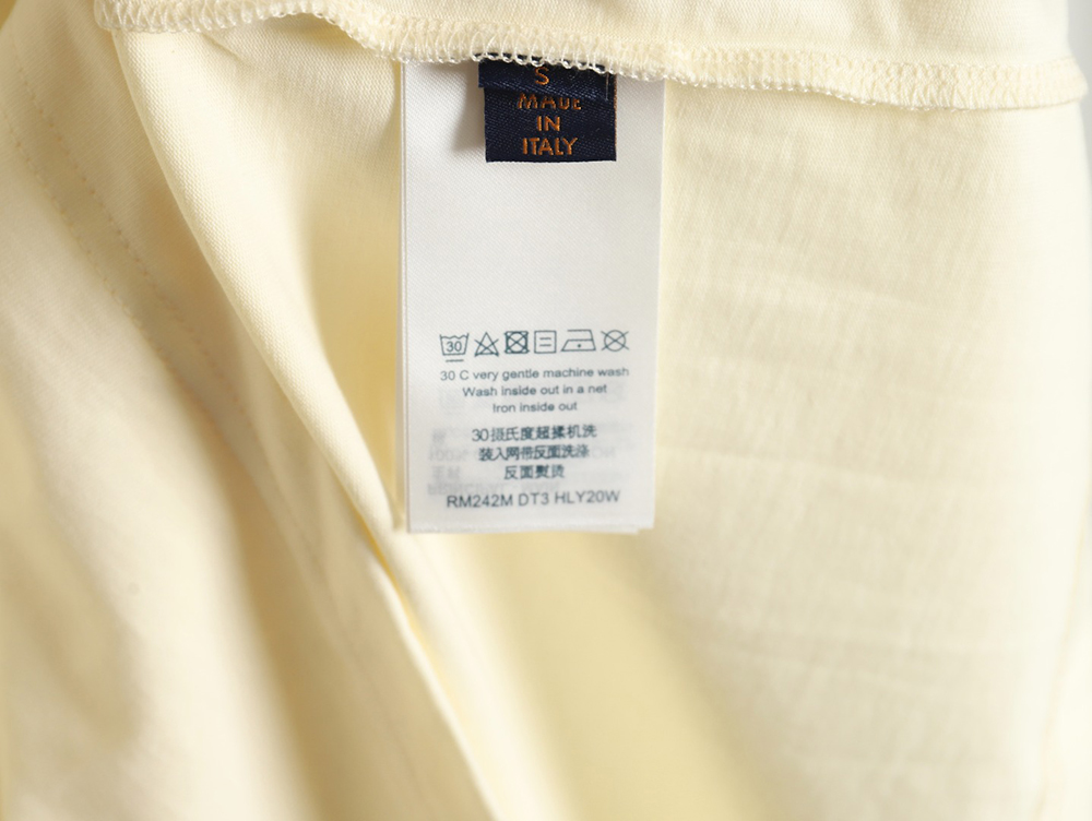 l0*is V*t0n fake pocket letter printed short sleeves