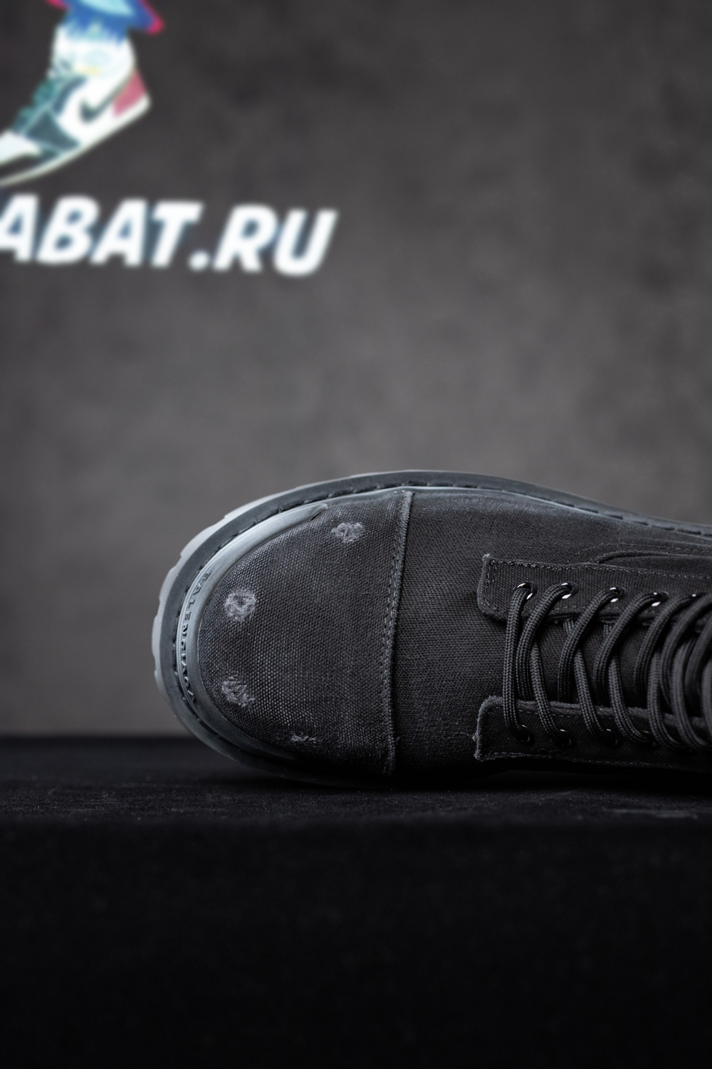 Ba*len*cia*ga lace-up combat boots