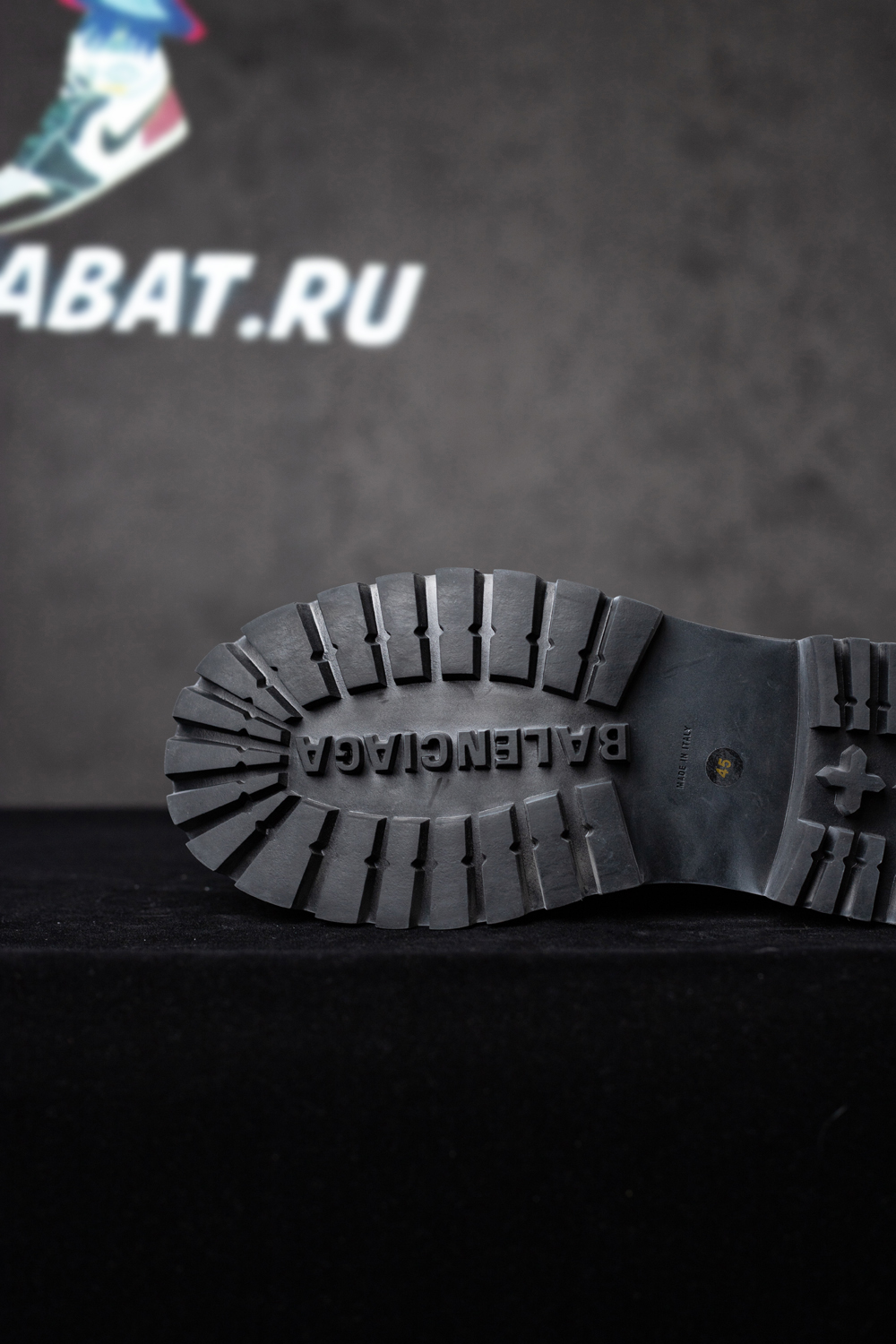 Ba*len*cia*ga lace-up combat boots