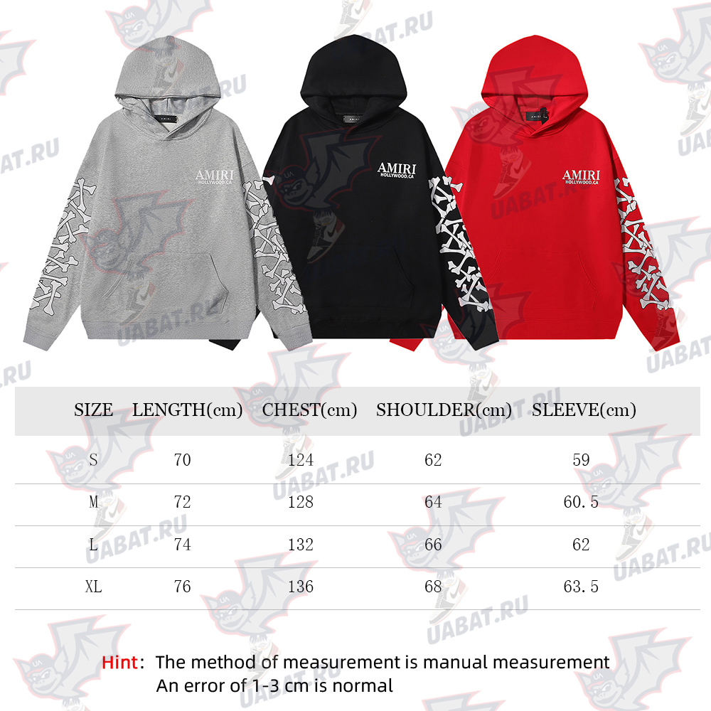 Amiri Bones Stacked Lyocell Hoodie