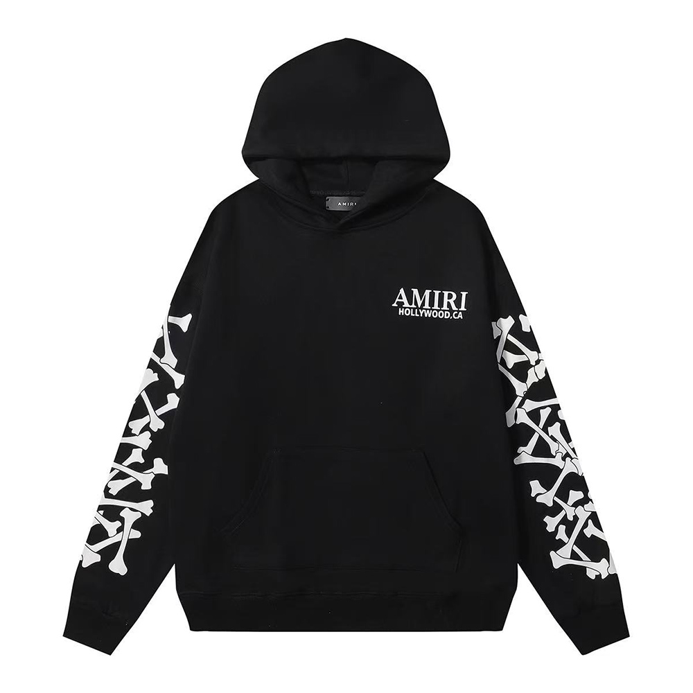 Amiri Bones Stacked Lyocell Hoodie