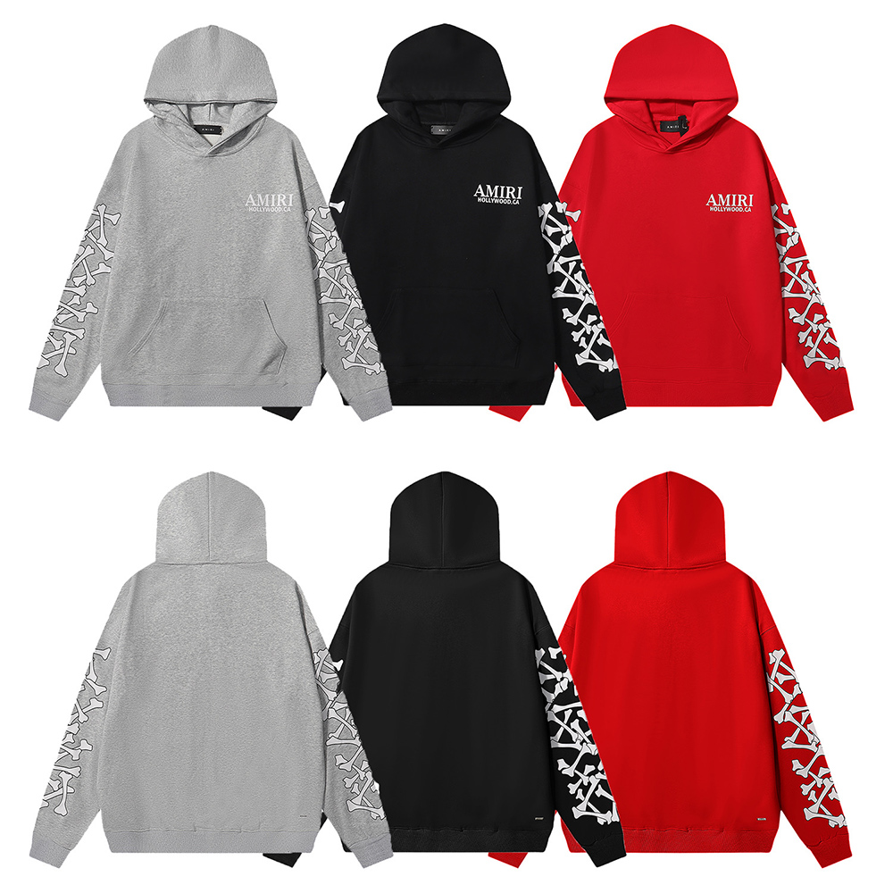 Amiri Bones Stacked Lyocell Hoodie