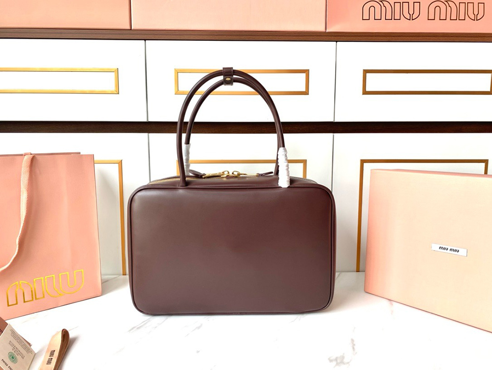 Miu Miu Leather Beau bags 5BB117 23*34*10cm