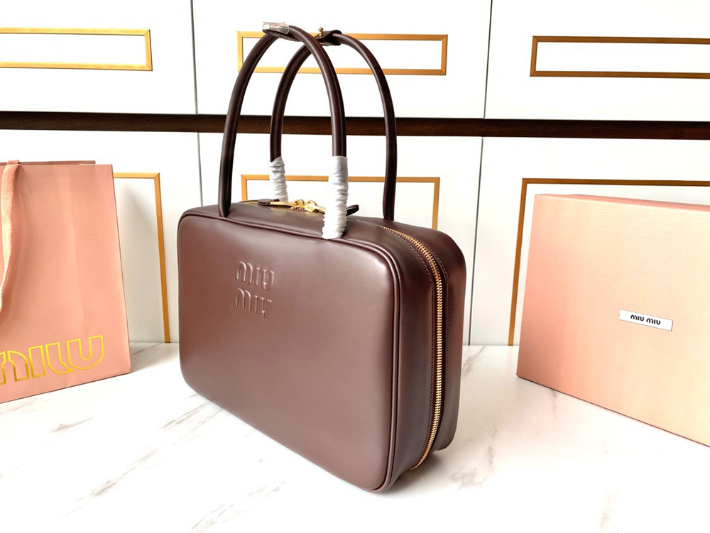 Miu Miu Leather Beau bags 5BB117 23*34*10cm