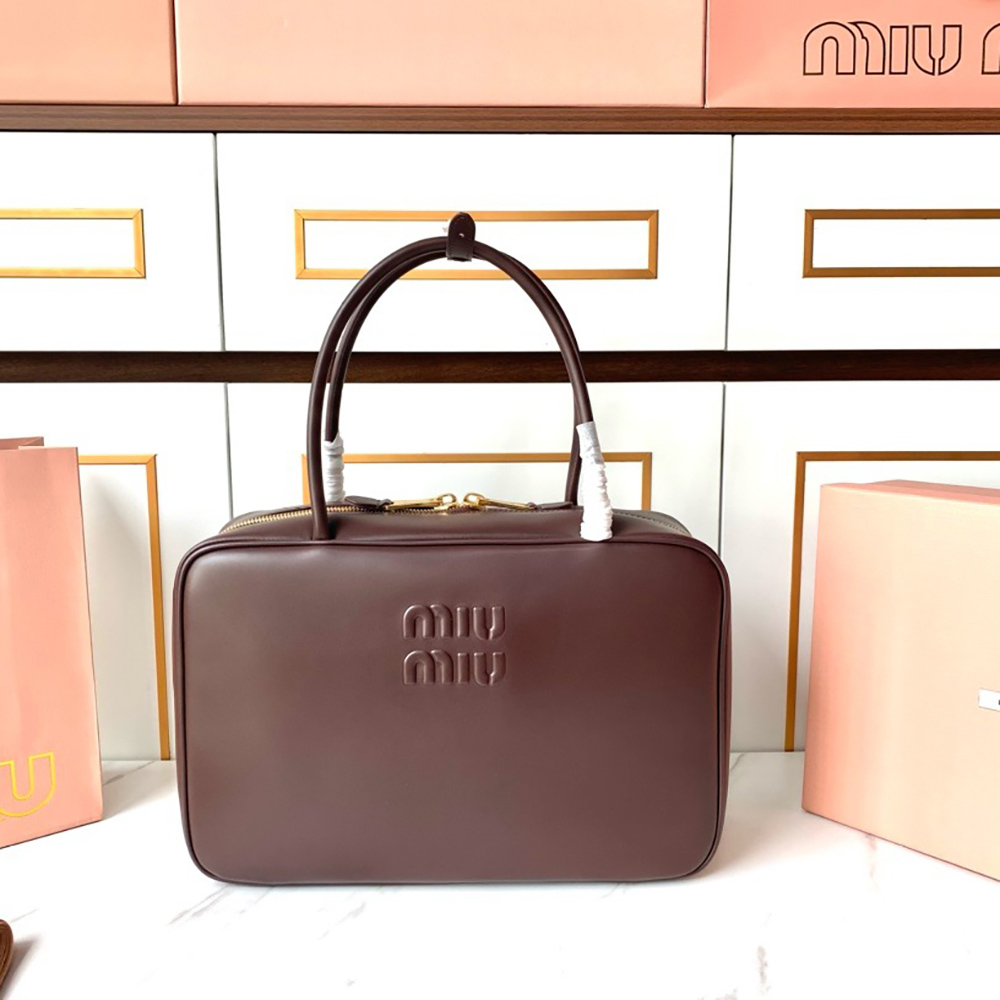 Miu Miu Leather Beau bags 5BB117 23*34*10cm