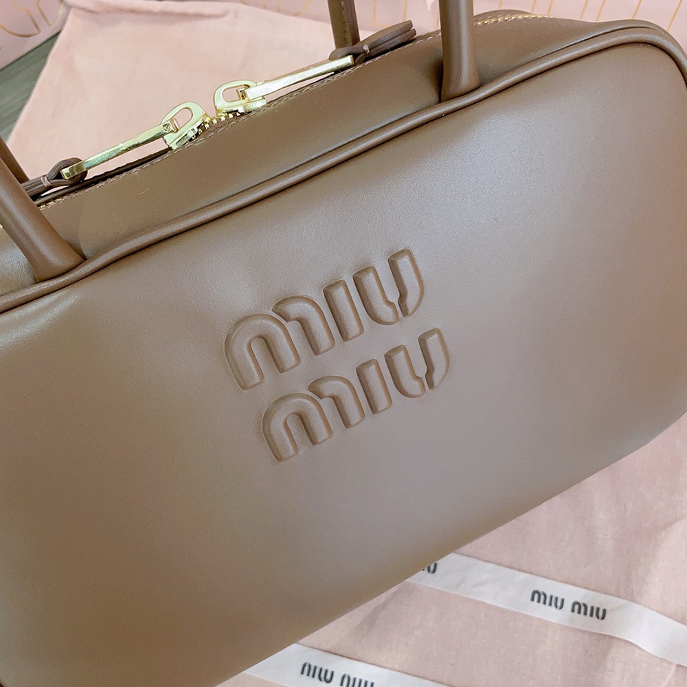 Miu Miu Beau leather top-handle bags 5BB172 17*30*8.5cm