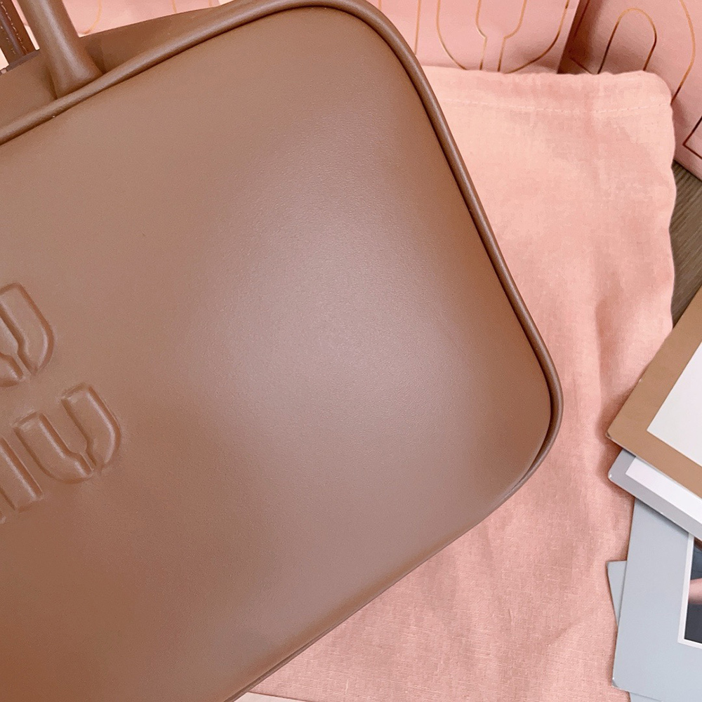 Miu Miu Beau leather top-handle bags 5BB172 17*30*8.5cm