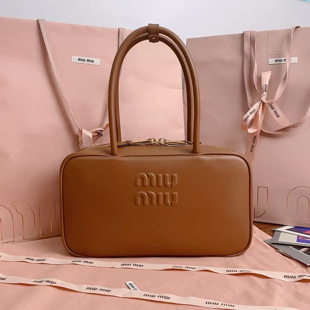 Miu Miu Beau leather top-handle bags 5BB172 17*30*8.5cm