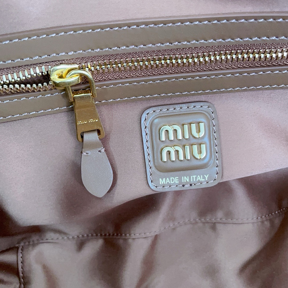Miu Miu Beau leather top-handle bags 5BB172 17*30*8.5cm