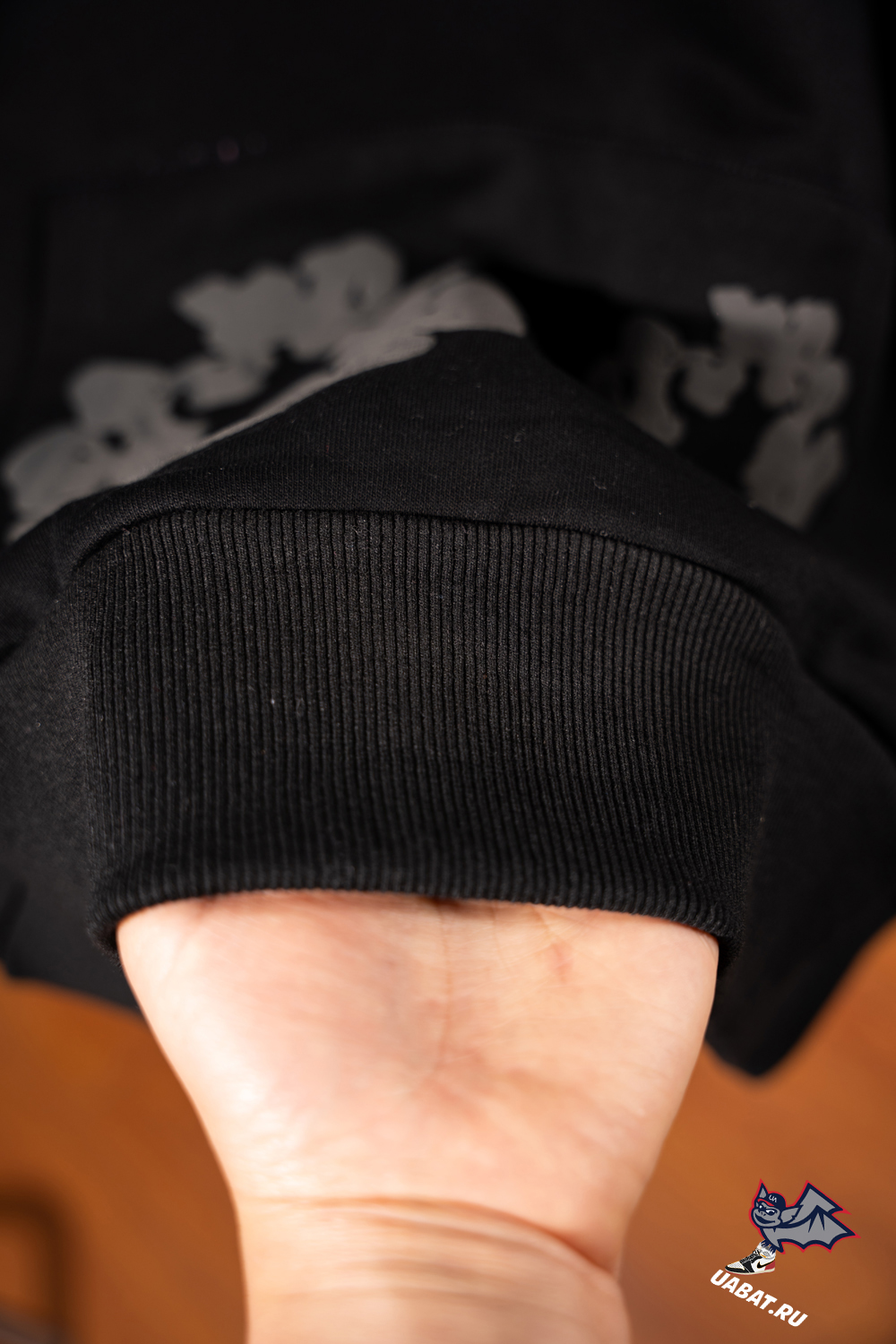 Denim Tears Cotton Wreath Hoodie Black