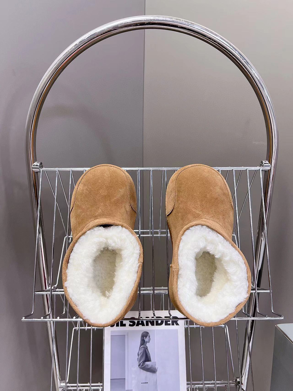 Ba*len*cia*ga alaska fur bootie in brown