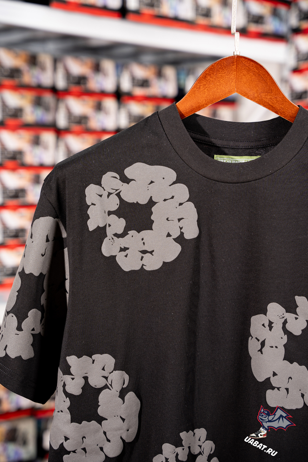 Denim Tears foam print loose short sleeves