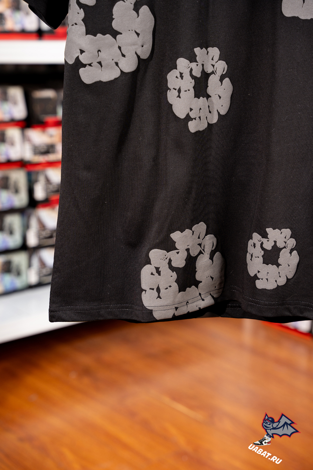 Denim Tears foam print loose short sleeves