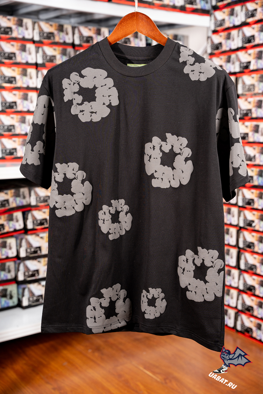 Denim Tears foam print loose short sleeves