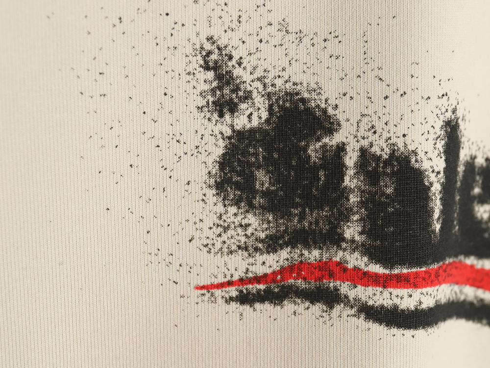 Ba*len*cia*ga blurred coke print short sleeve t-shirt