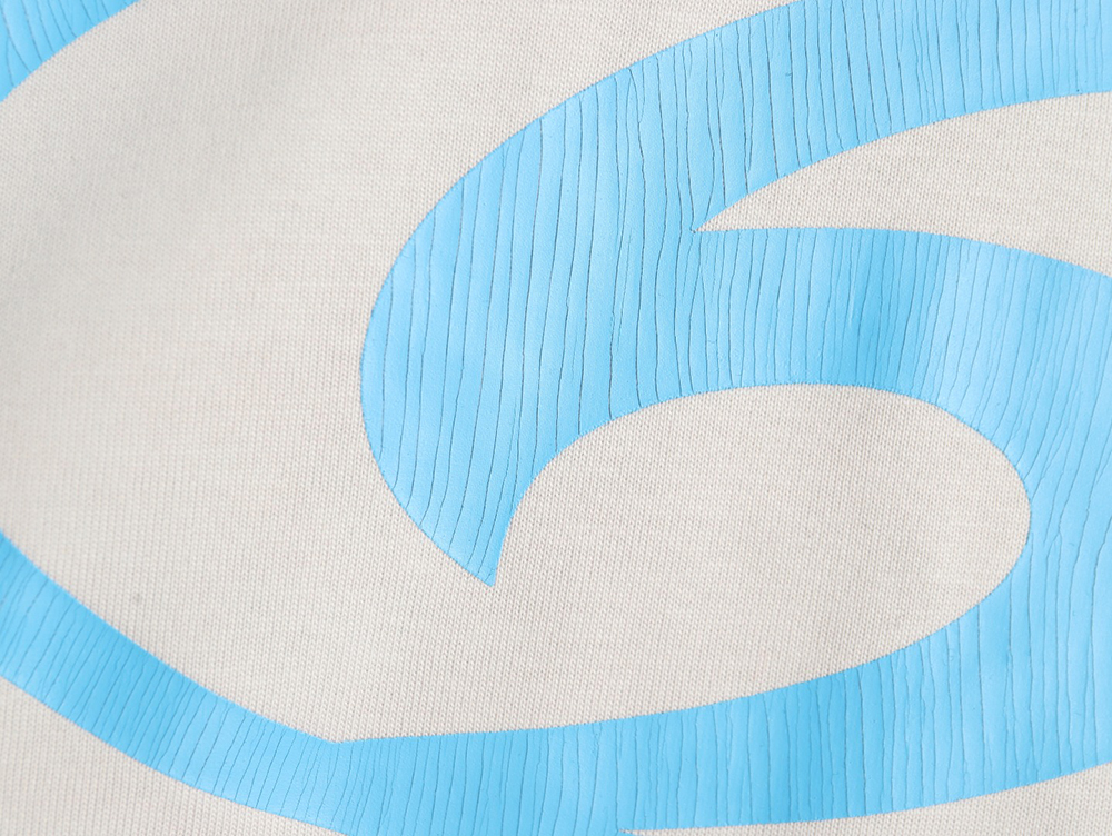 Ba*len*cia*ga logo vertical cracked print short-sleeved t-shirt