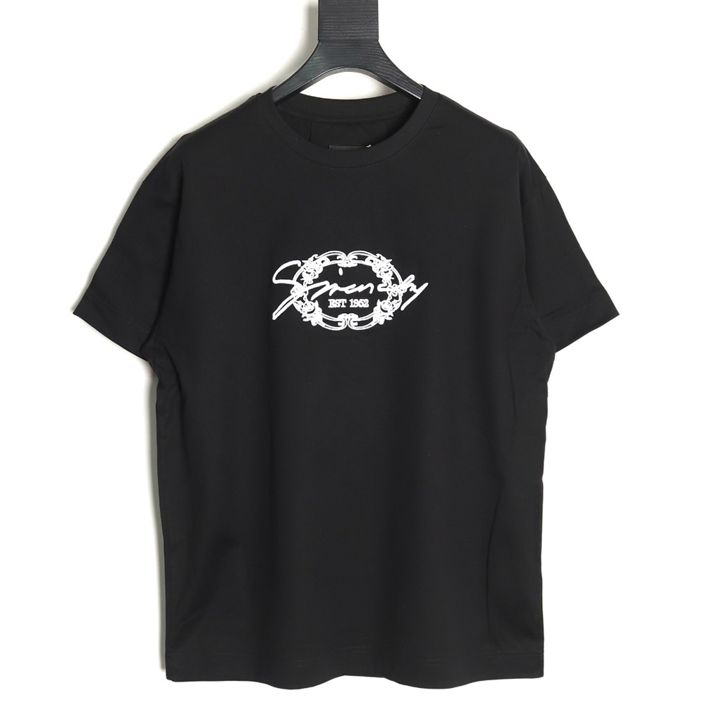 Givenchy embroidered lettering logo short sleeve