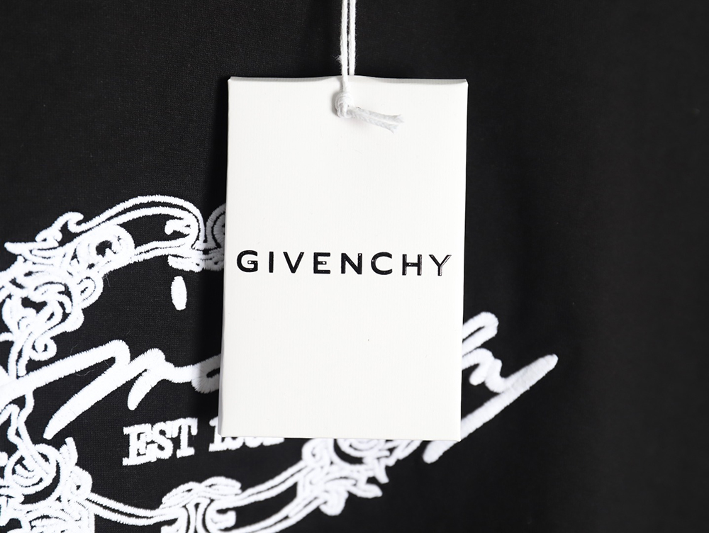 Givenchy embroidered lettering logo short sleeve