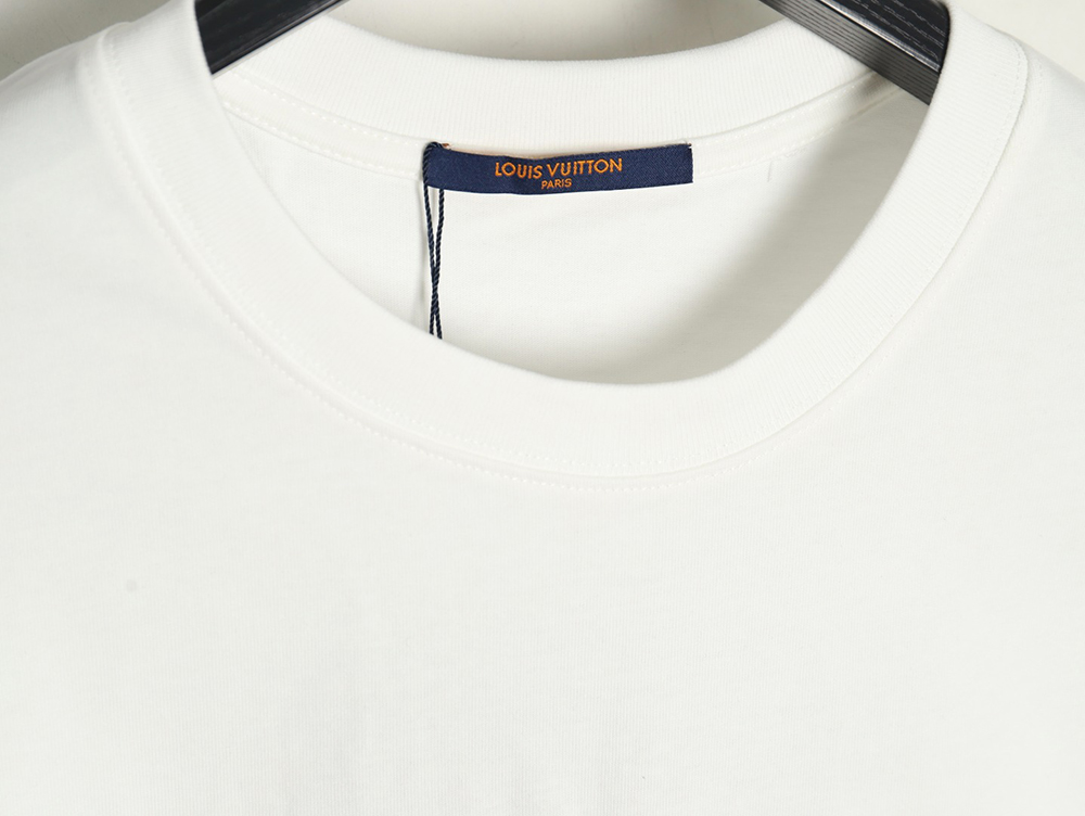 l0*is V*t0n western denim embroidered short sleeve t-shirt