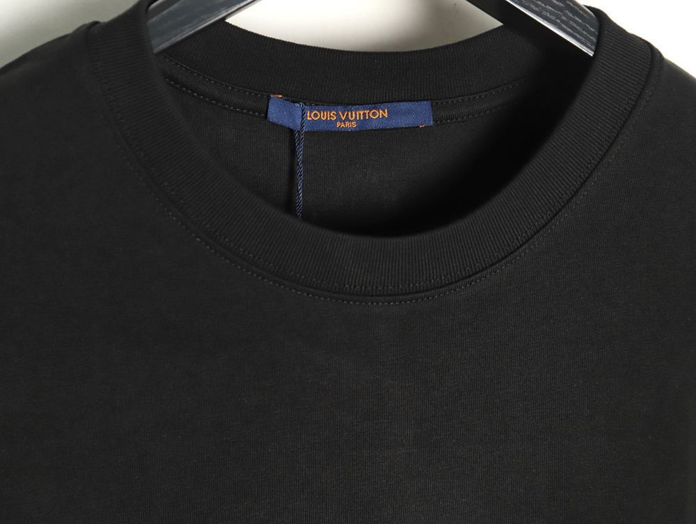 l0*is V*t0n western denim embroidered short sleeve t-shirt tsk1